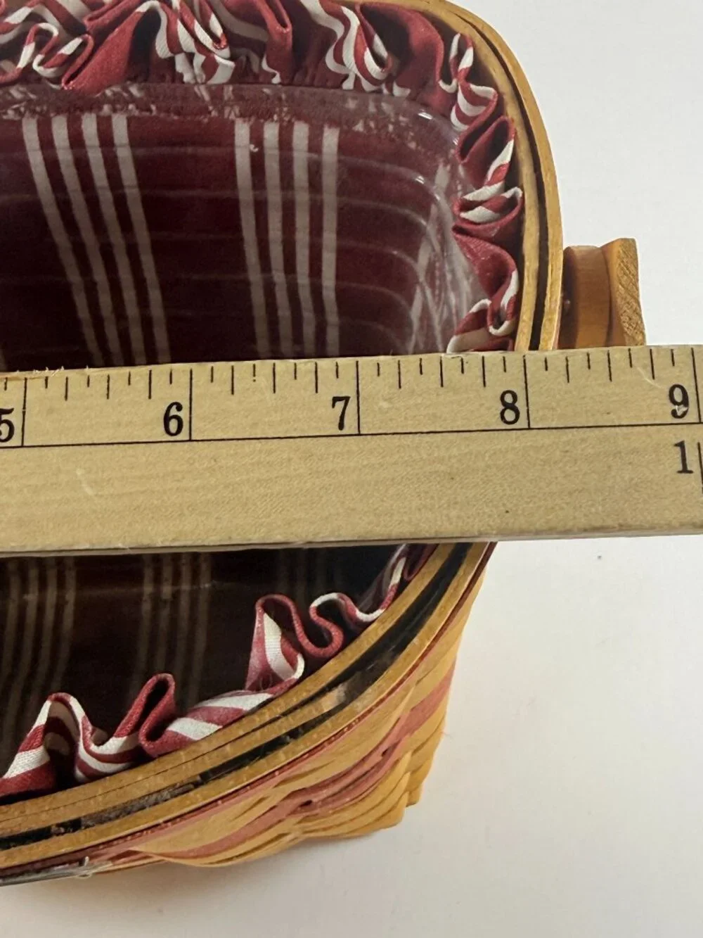 Longaberger Christmas Collection 1998 Glad Tidings Basket W/ Liner & Protector
